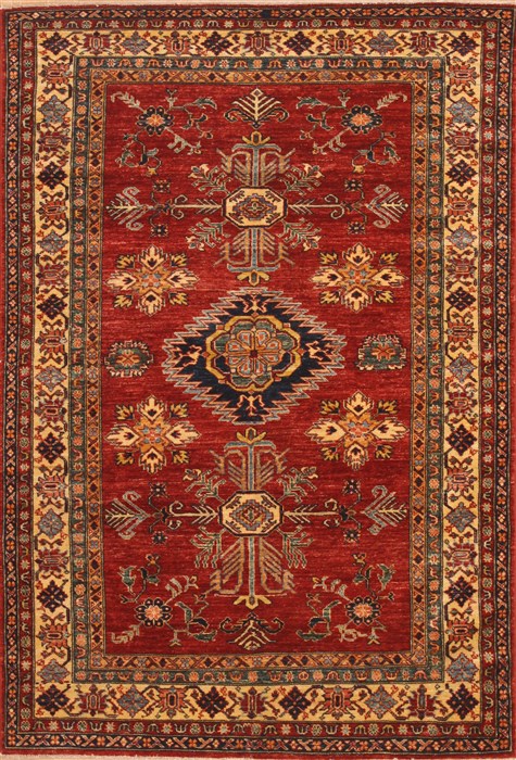 Kazak Red Hand Knotted 411 X 75 Area Rug 100-12158 Image 0