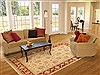 Chobi Beige Hand Knotted 69 X 99 Area Rug 100-12160 Thumb 4