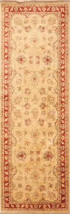 Chobi Brown Runner Hand Knotted 26 X 73  Area Rug 100-12162 Image 0