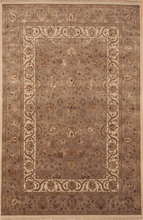 Jaipur Brown Hand Knotted 511 X 811 Area Rug 100-12167 Image 0