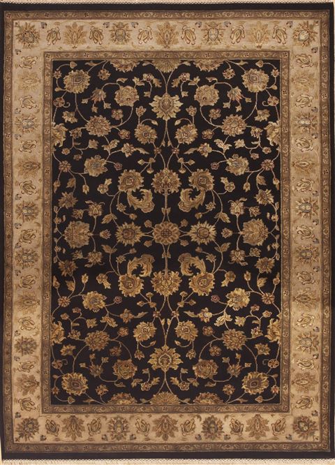 Jaipur Black Hand Knotted 57 X 79  Area Rug 100-12168 Image 0