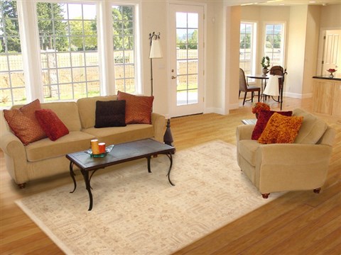 Chobi Beige Hand Knotted 511 X 89 Area Rug 100-12173 Image 4