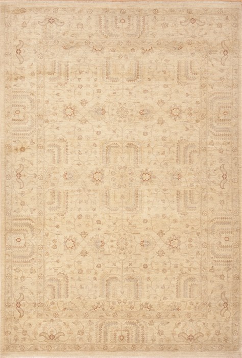 Chobi Beige Hand Knotted 511 X 89 Area Rug 100-12173 Image 0
