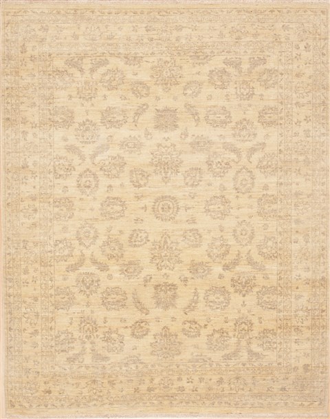 Chobi Beige Hand Knotted 50 X 64  Area Rug 100-12174 Image 0