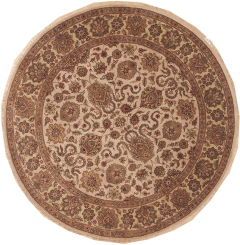 Jaipur Grey Round Hand Knotted 711 X 711  Area Rug 100-12177 Image 0