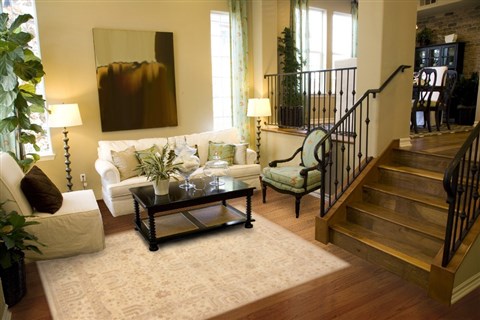 Chobi Yellow Hand Knotted 81 X 99 Area Rug 100-12180 Image 3