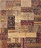 Patchwork Beige Hand Knotted 83 X 910  Area Rug 100-12181 Thumb 0