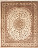 Pak-Persian Beige Hand Knotted 81 X 102 Area Rug 100-12182 Thumb 0