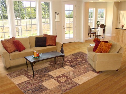 Patchwork Brown Hand Knotted 611 X 101 Area Rug 100-12187 Image 4