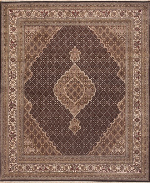 Mahi Black Hand Knotted 83 X 99 Area Rug 100-12190 Image 0
