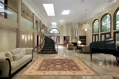 Ziegler Brown Hand Knotted 80 X 101 Area Rug 100-12193 Image 1