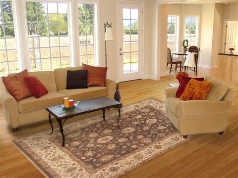 Ziegler Brown Hand Knotted 80 X 101 Area Rug 100-12193 Image 4