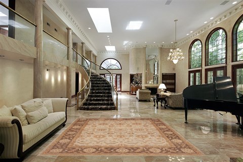 Ziegler Blue Hand Knotted 80 X 100 Area Rug 100-12194 Image 1