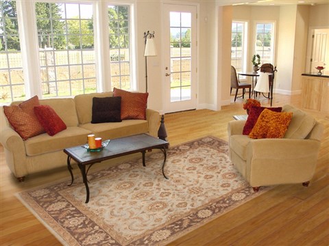 Ziegler Blue Hand Knotted 80 X 100 Area Rug 100-12194 Image 4