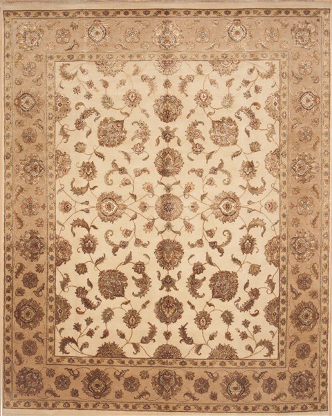 Jaipur White Hand Knotted 711 X 100 Area Rug 100-12195 Image 0
