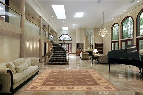Ziegler Brown Hand Knotted 80 X 103 Area Rug 100-12199 Image 1