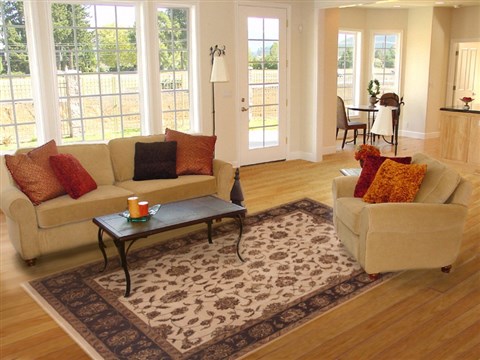 Jaipur White Hand Knotted 80 X 100 Area Rug 100-12200 Image 4