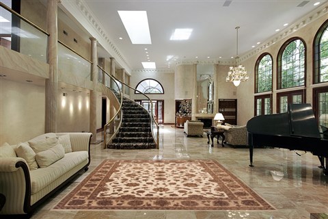 Jaipur White Hand Knotted 81 X 102 Area Rug 100-12201 Image 1