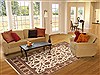 Jaipur White Hand Knotted 81 X 102  Area Rug 100-12201 Thumb 4