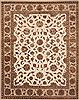 Jaipur White Hand Knotted 81 X 102  Area Rug 100-12201 Thumb 0
