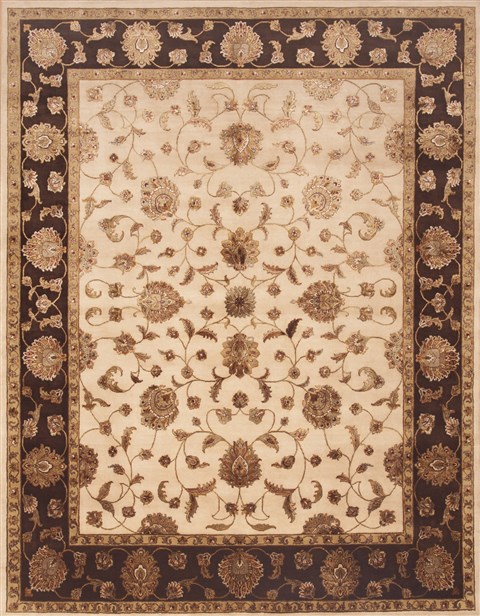 Jaipur Beige Hand Knotted 80 X 100 Area Rug 100-12202 Image 0