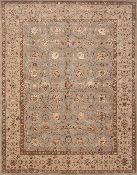 Jaipur Blue Hand Knotted 79 X 100 Area Rug 100-12206 Image 0