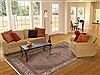 Mahi Beige Hand Knotted 83 X 99 Area Rug 100-12207 Thumb 4