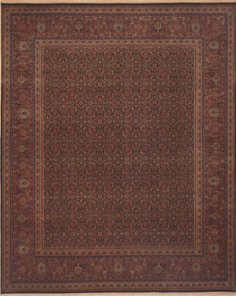 Herati Red Hand Knotted 80 X 911 Area Rug 100-12209 Image 0