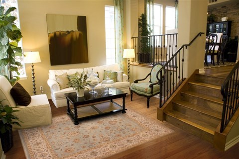 Chobi Beige Hand Knotted 81 X 103 Area Rug 100-12211 Image 3