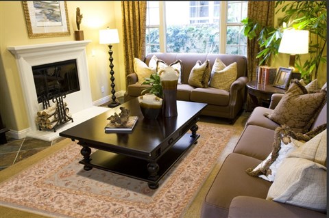 Chobi Beige Hand Knotted 81 X 103 Area Rug 100-12211 Image 2