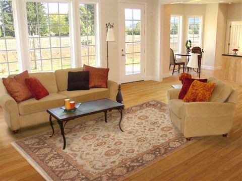 Chobi Green Hand Knotted 82 X 100 Area Rug 100-12212 Image 4