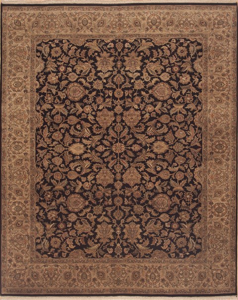 Jaipur Green Hand Knotted 80 X 100 Area Rug 100-12213 Image 0