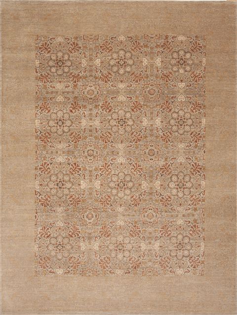 Chobi Beige Hand Knotted 80 X 1010 Area Rug 100-12218 Image 0