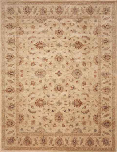 Ziegler Beige Hand Knotted 91 X 1111 Area Rug 100-12225 Image 0