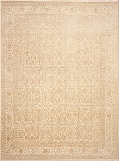 Jaipur White Hand Knotted 88 X 1111 Area Rug 100-12226 Image 0