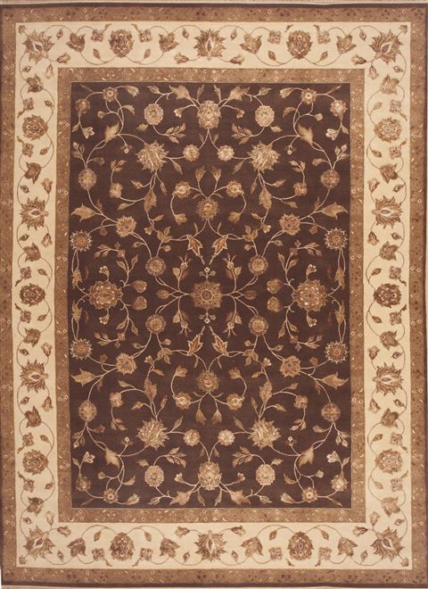 Jaipur Brown Hand Knotted 91 X 122 Area Rug 100-12231 Image 0