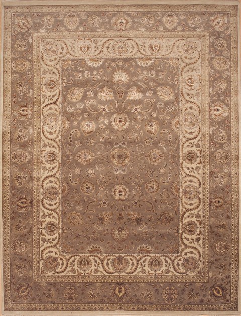 Jaipur Brown Hand Knotted 90 X 120 Area Rug 100-12236 Image 0