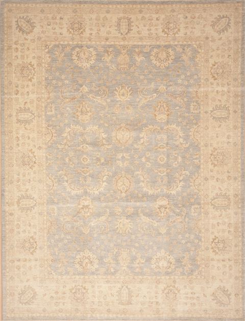 Chobi Blue Hand Knotted 810 X 1110 Area Rug 100-12237 Image 0