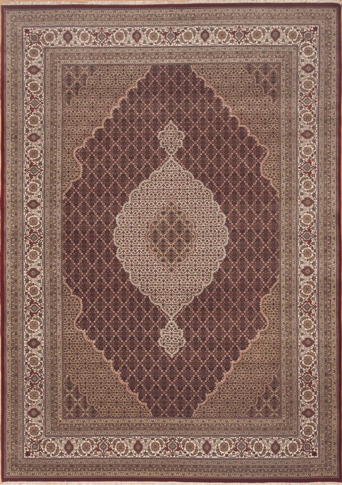 Mahi Red Hand Knotted 81 X 116  Area Rug 100-12244 Image 0