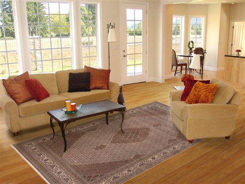 Mahi Brown Hand Knotted 83 X 115 Area Rug 100-12245 Image 4