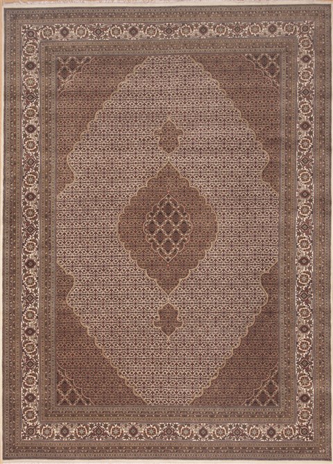 Mahi Brown Hand Knotted 83 X 115 Area Rug 100-12245 Image 0