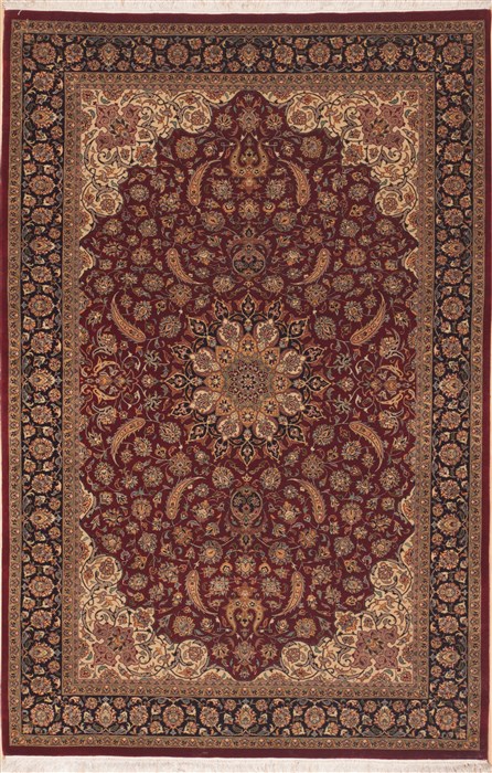 Tabriz Red Hand Knotted 47 X 71 Area Rug 100-12247 Image 0