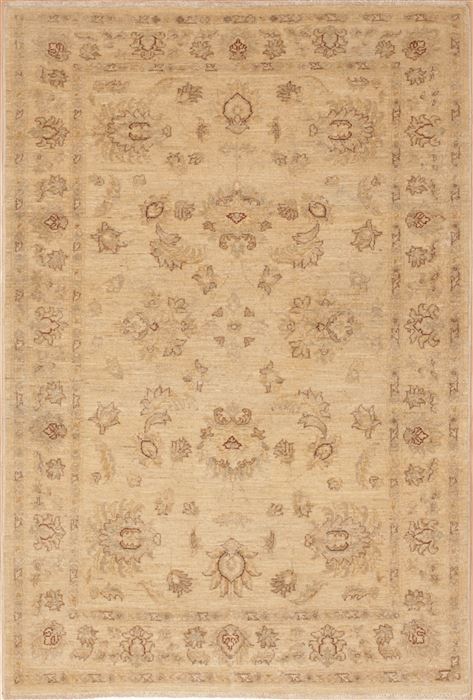 Chobi Yellow Hand Knotted 39 X 59 Area Rug 100-12251 Image 0