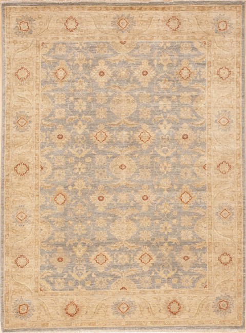Chobi Yellow Hand Knotted 49 X 66  Area Rug 100-12254 Image 0