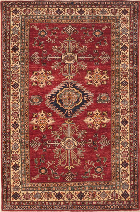 Kazak Red Hand Knotted 410 X 75 Area Rug 100-12255 Image 0