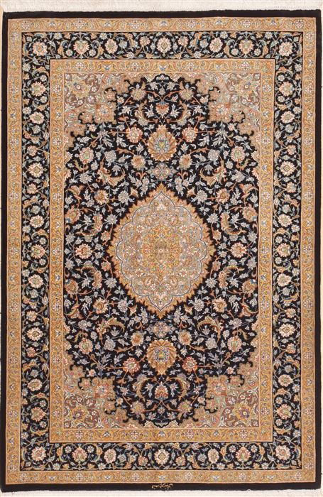 Qum Blue Hand Knotted 33 X 411 Area Rug 100-12258 Image 0