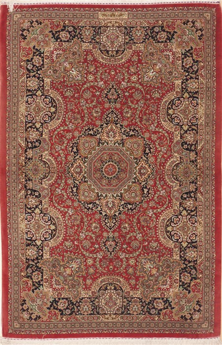 Qum Red Hand Knotted 33 X 50 Area Rug 100-12260 Image 0