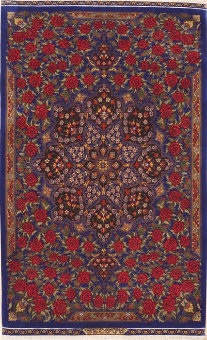 Qum Red Hand Knotted 20 X 33  Area Rug 100-12262 Image 0