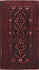 Baluch Red Runner Hand Knotted 35 X 61  Area Rug 100-12293 Thumb 0