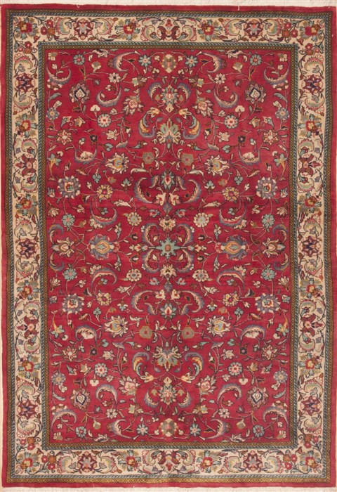Sarouk Red Hand Knotted 46 X 611  Area Rug 100-12306 Image 0